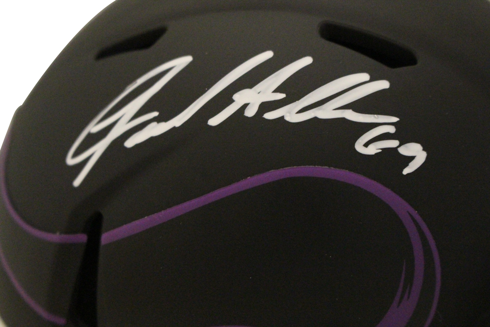 Jared Allen Autographed Minnesota Vikings Eclipse Mini Helmet Beckett