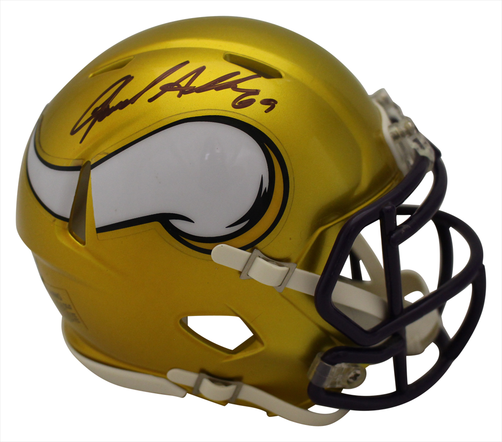 Jared Allen Autographed Minnesota Vikings Flash Mini Helmet Beckett