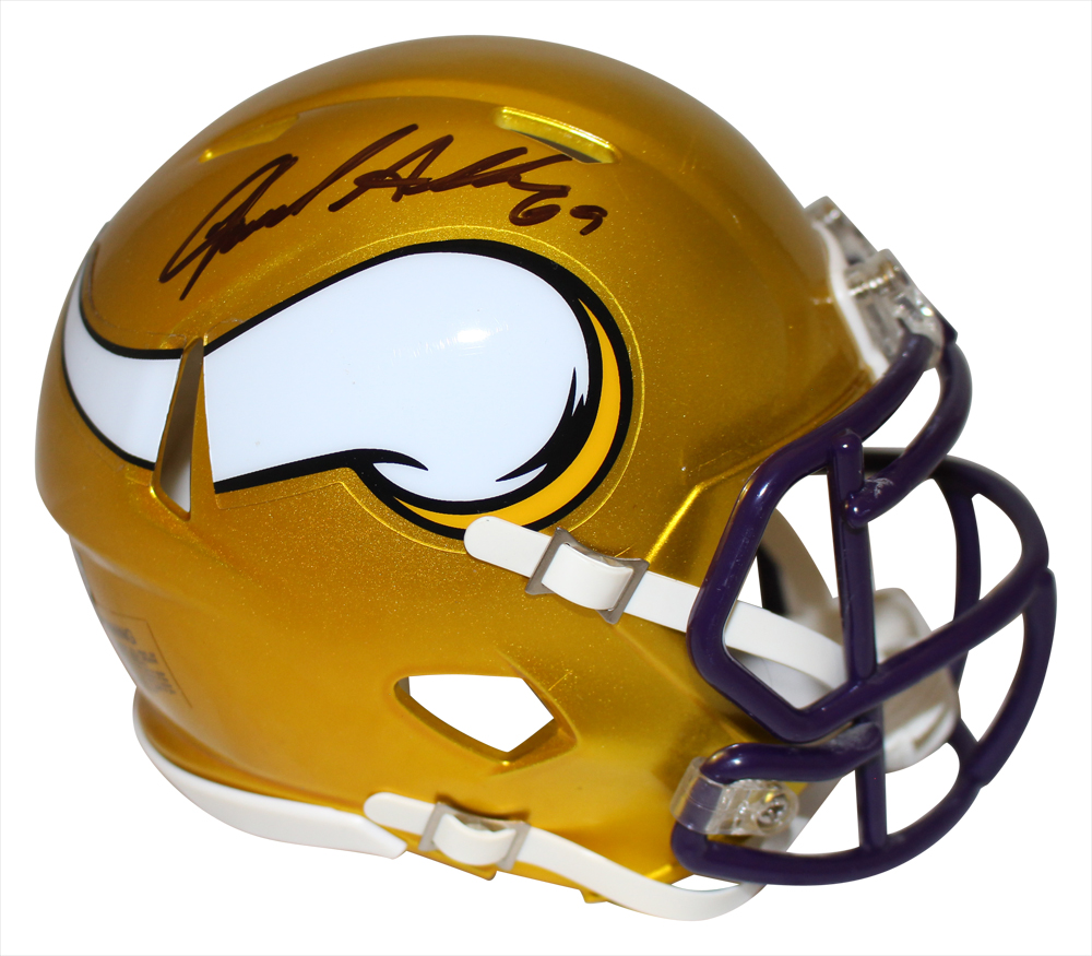 Jared Allen Autographed Minnesota Vikings Flash Mini Helmet Beckett