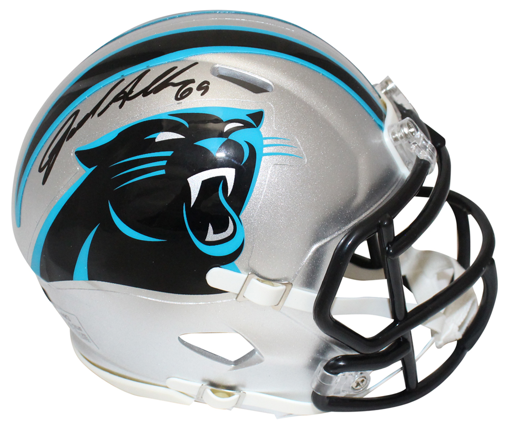 Jared Allen Autographed Carolina Panthers Mini Helmet BAS 