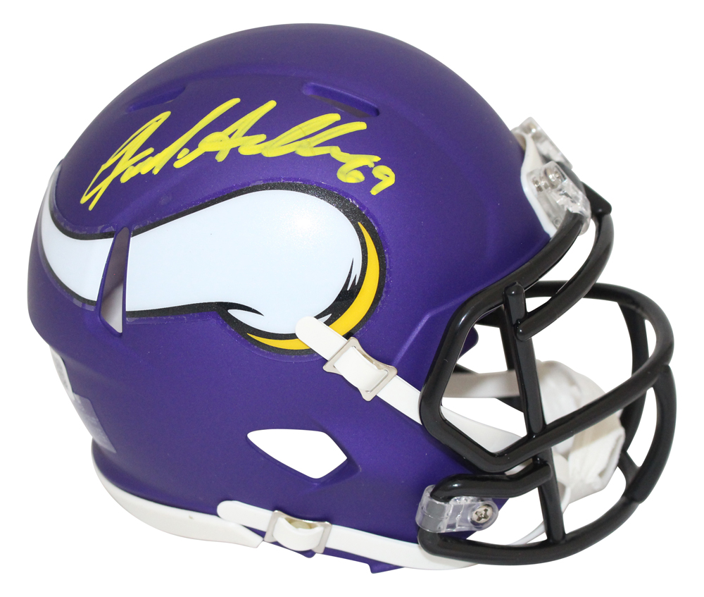 Jared Allen Autographed Minnesota Vikings Speed Mini Helmet Beckett