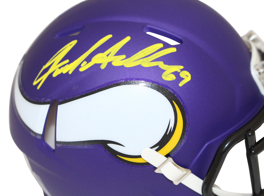 Jared Allen Autographed Minnesota Vikings Speed Mini Helmet Beckett