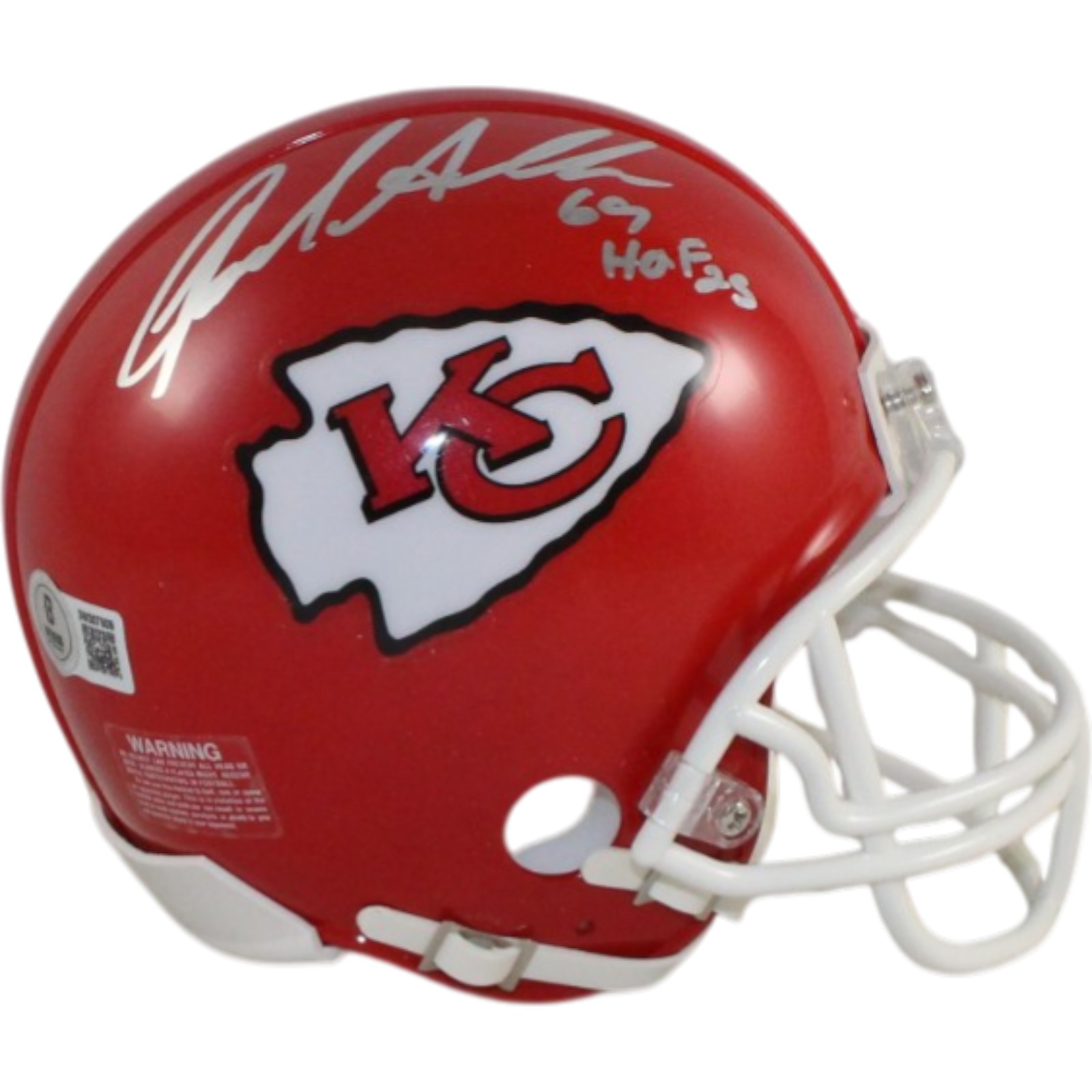 Jared Allen Autographed Kansas City Chiefs VSR4 Mini Helmet HOF Beckett W 55179