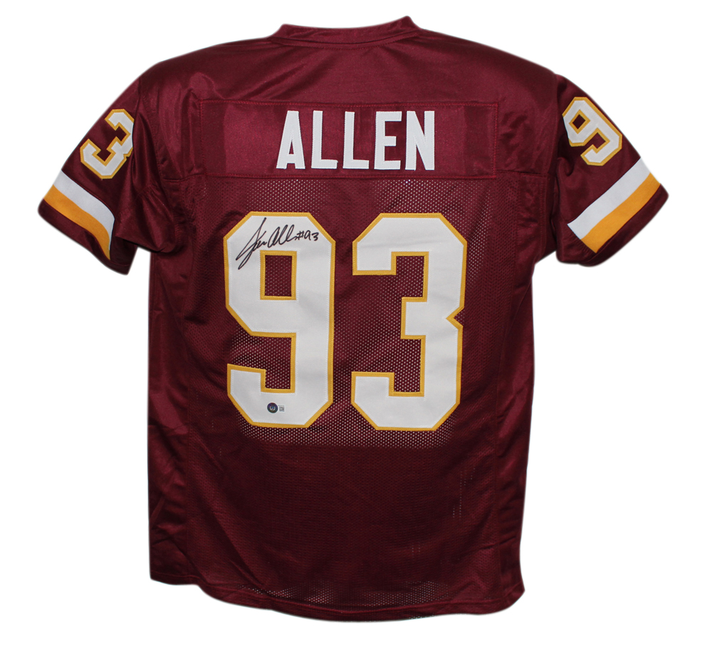 Jonathan Allen Autographed/Signed Pro Style Red XL Jersey Beckett