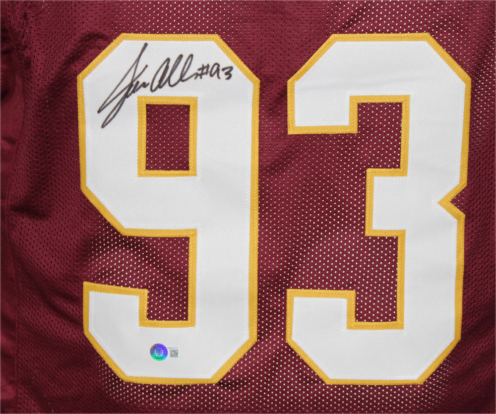 Jonathan Allen Autographed/Signed Pro Style Red XL Jersey Beckett
