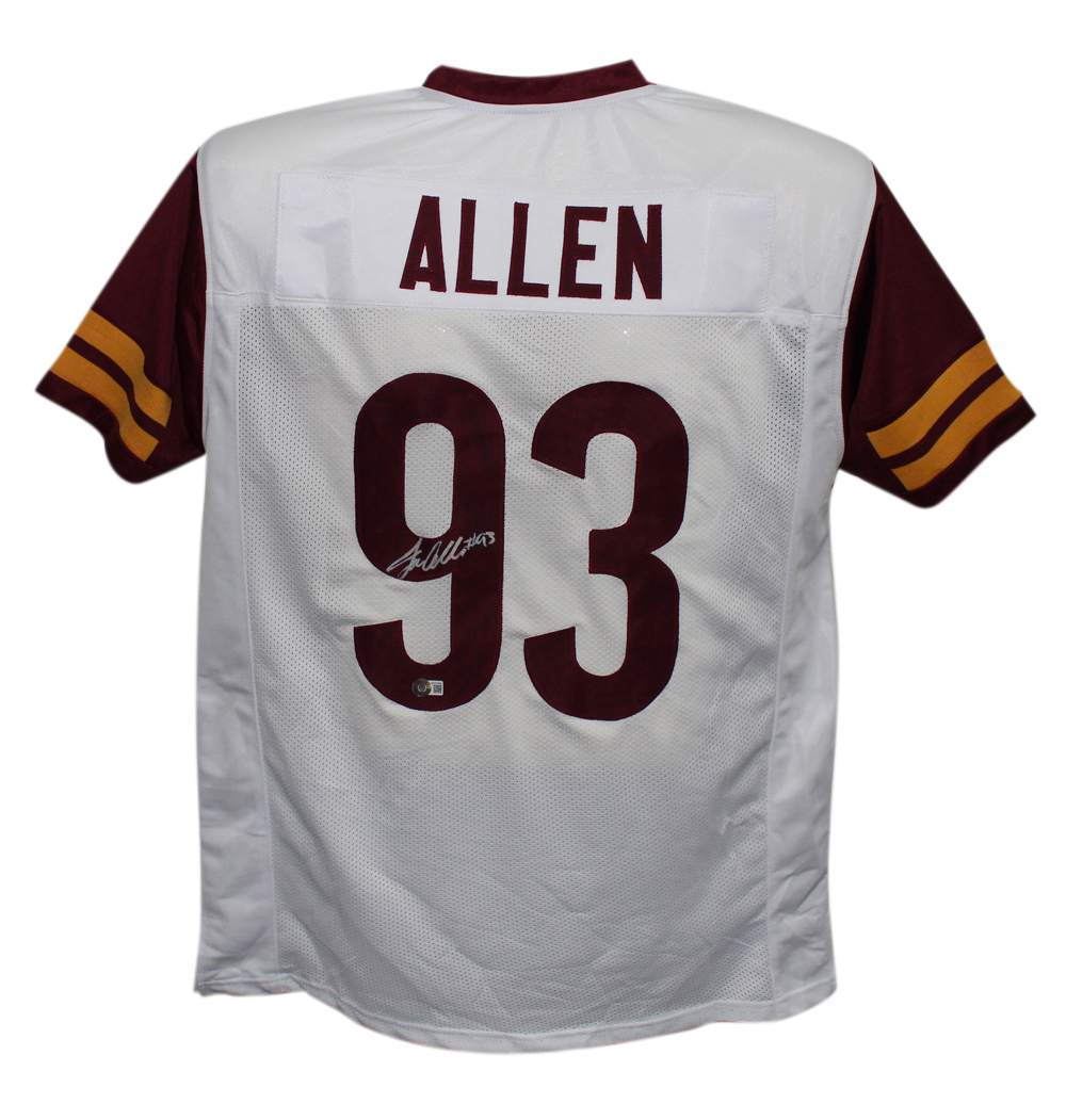Jonathan Allen Autographed/Signed Pro Style White XL Jersey Beckett