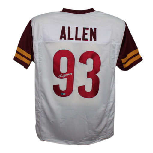 Jonathan Allen Autographed/Signed Pro Style White XL Jersey Beckett
