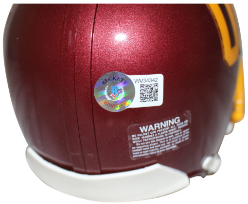 Jonathan Allen Signed Washington Football Team VSR4 Mini Helmet Beckett