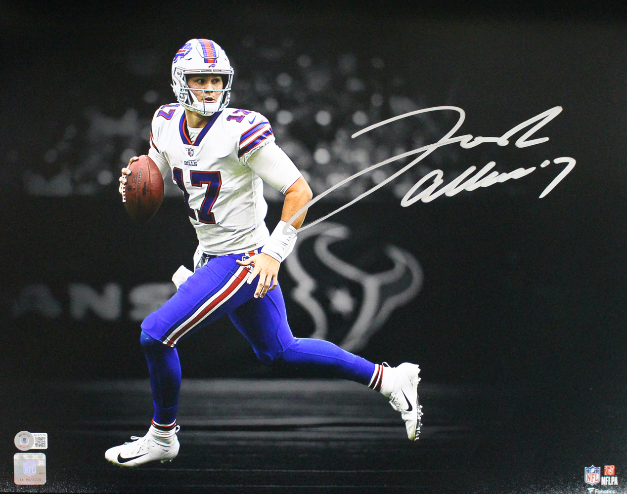 Josh Allen Autographed/Signed Buffalo Bills 16x20 Photo BAS 32370