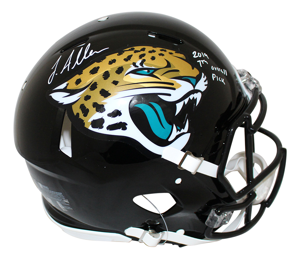 Josh Allen Signed Jacksonville Jaguars Authentic Speed Helmet 7th Pick JSA 24860