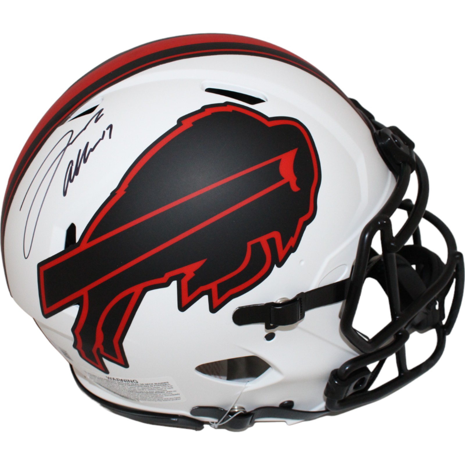 Josh Allen Autographed Buffalo Bills Authentic Lunar Helmet Beckett