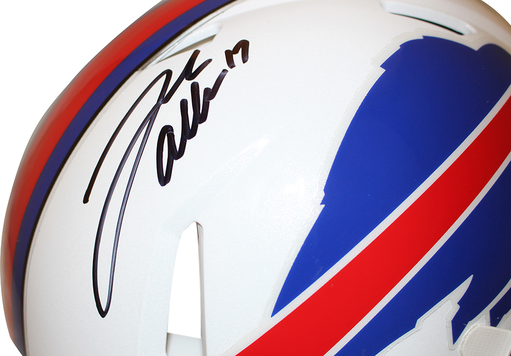 Josh Allen Autographed Buffalo Bills 2021 Mini Helmet-Beckett W