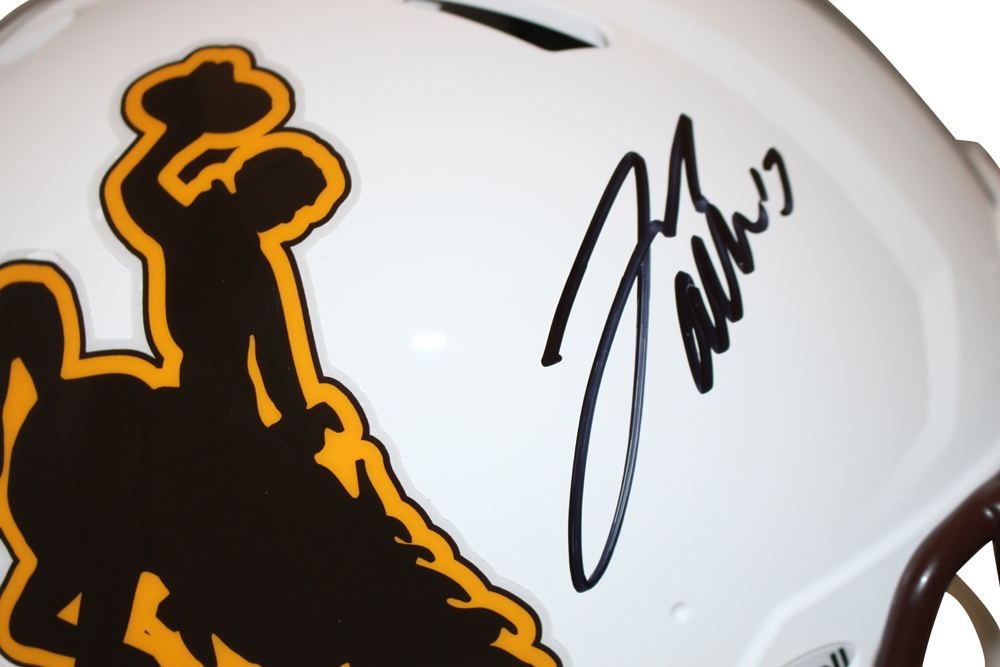 Josh Allen Autographed Wyoming Cowboys Authentic Speed Helmet Beckett