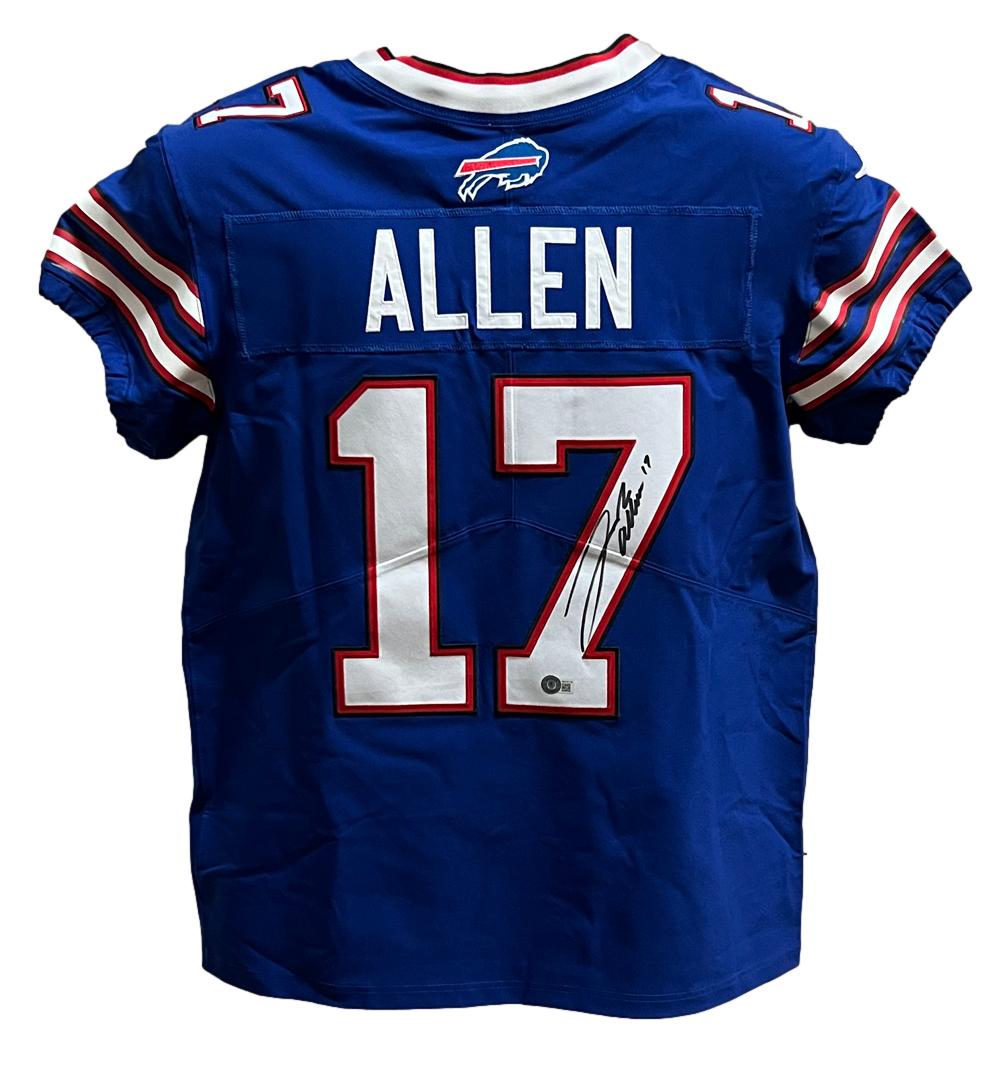 Josh Allen Autographed/Signed Buffalo Bills Blue Elite 52 Jersey Beckett