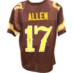 Josh Allen Autographed/Signed College Style Brown Jersey JSA 49690