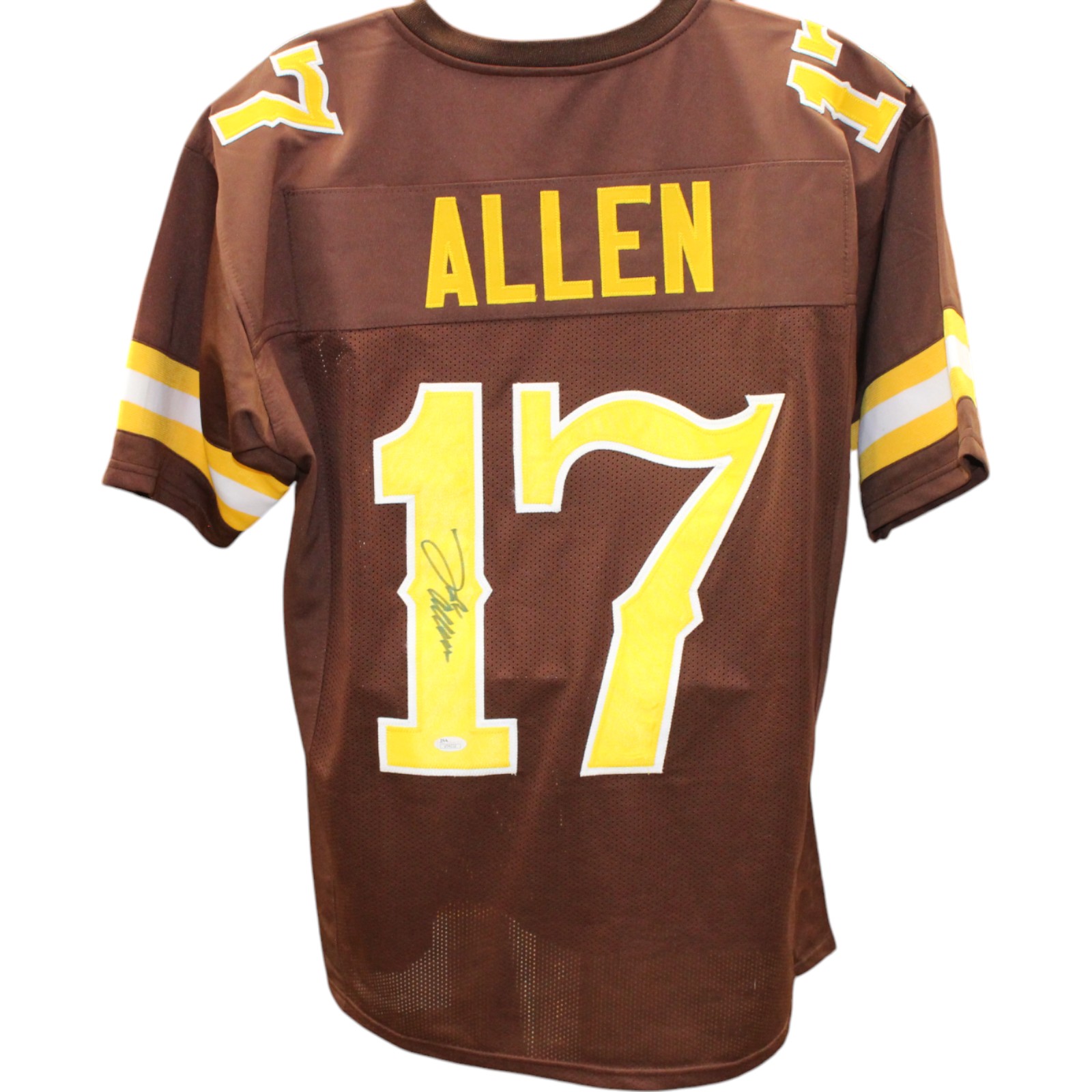 Josh Allen Autographed/Signed College Style Brown Jersey JSA 49690