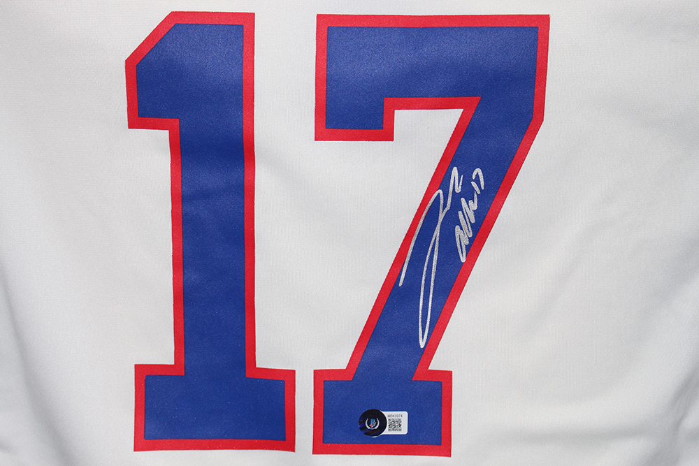 Josh Allen Autographed Buffalo Bills Nike White XL Game Jersey Beckett