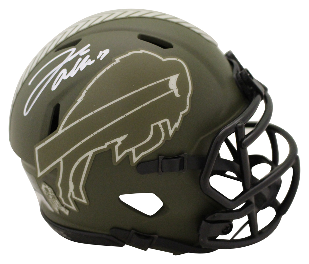 Josh Allen Autographed/Signed Buffalo Bills Salute Mini Helmet Beckett