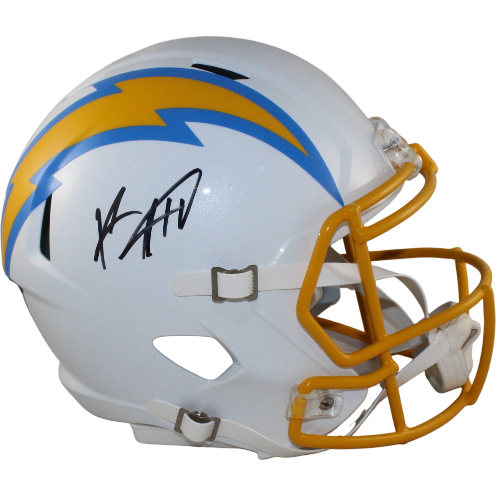 Keenan Allen Autographed Los Angeles Chargers F/S Helmet Beckett Witness 54973