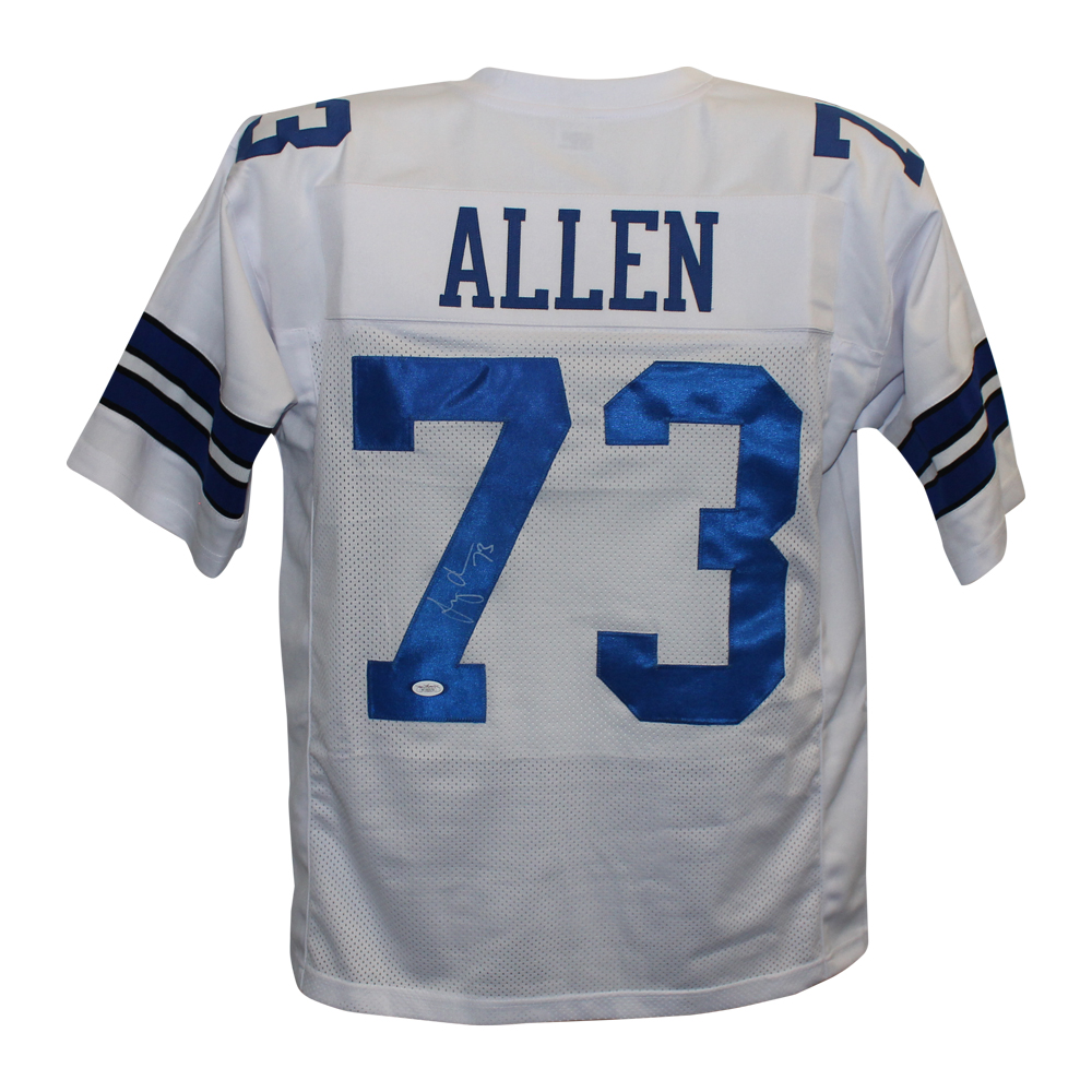 Larry Allen Autographed/Signed Pro Style White XL Jersey JSA 26741