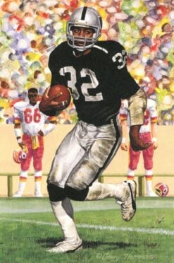 Marcus Allen Los Angeles Raiders Goal Line Art Card Class of 2003 58036