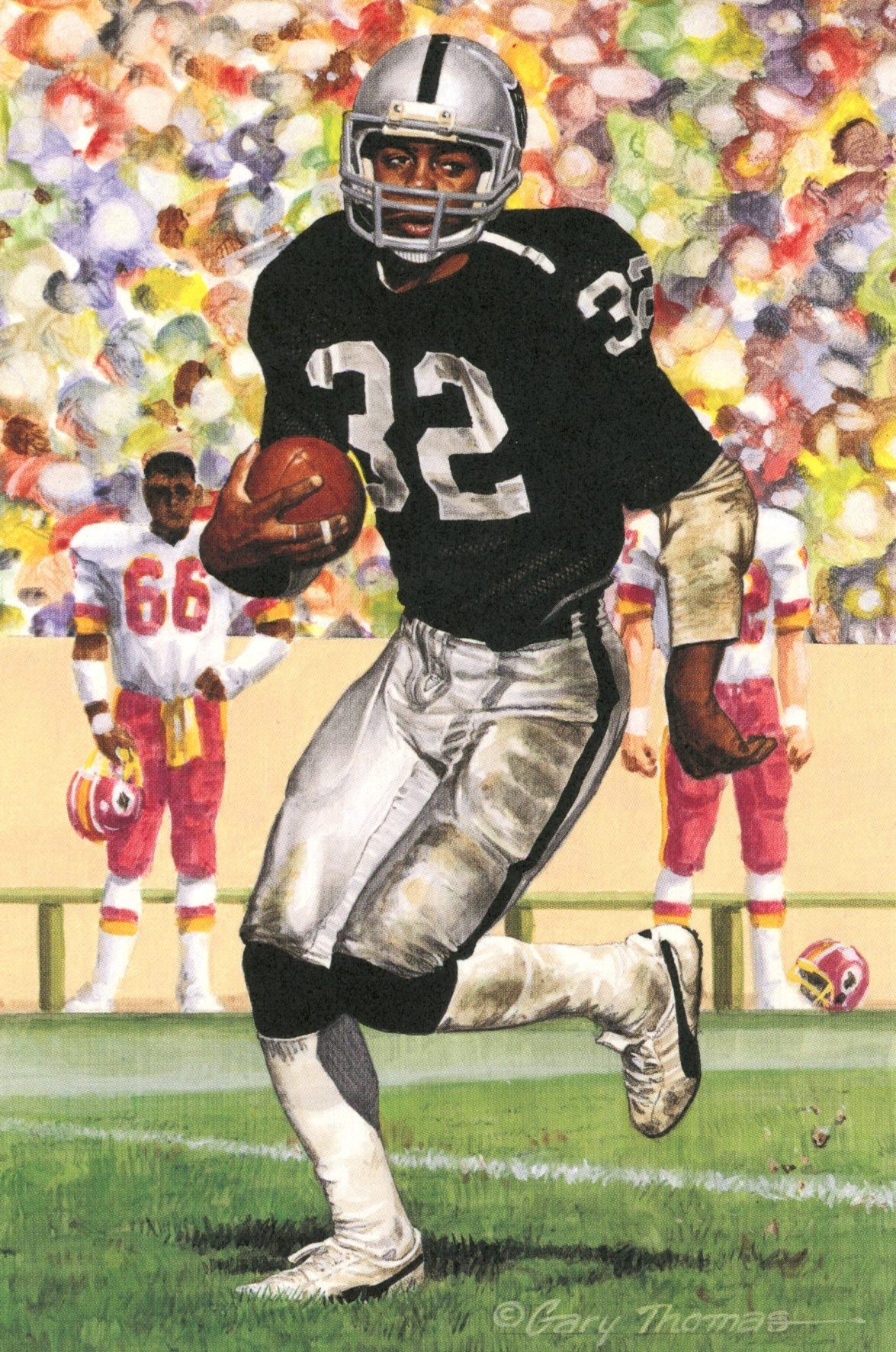 Marcus Allen Los Angeles Raiders Goal Line Art Card Class of 2003 58036 1 Marcus Allen Los Angeles Raiders Goal Line Art Card Class of 2003 58036