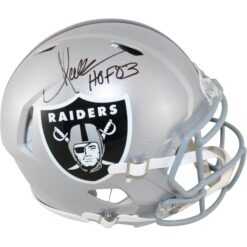 Marcus Allen Autographed Las Vegas Raiders Authentic Helmet HOF Fanatics 51885