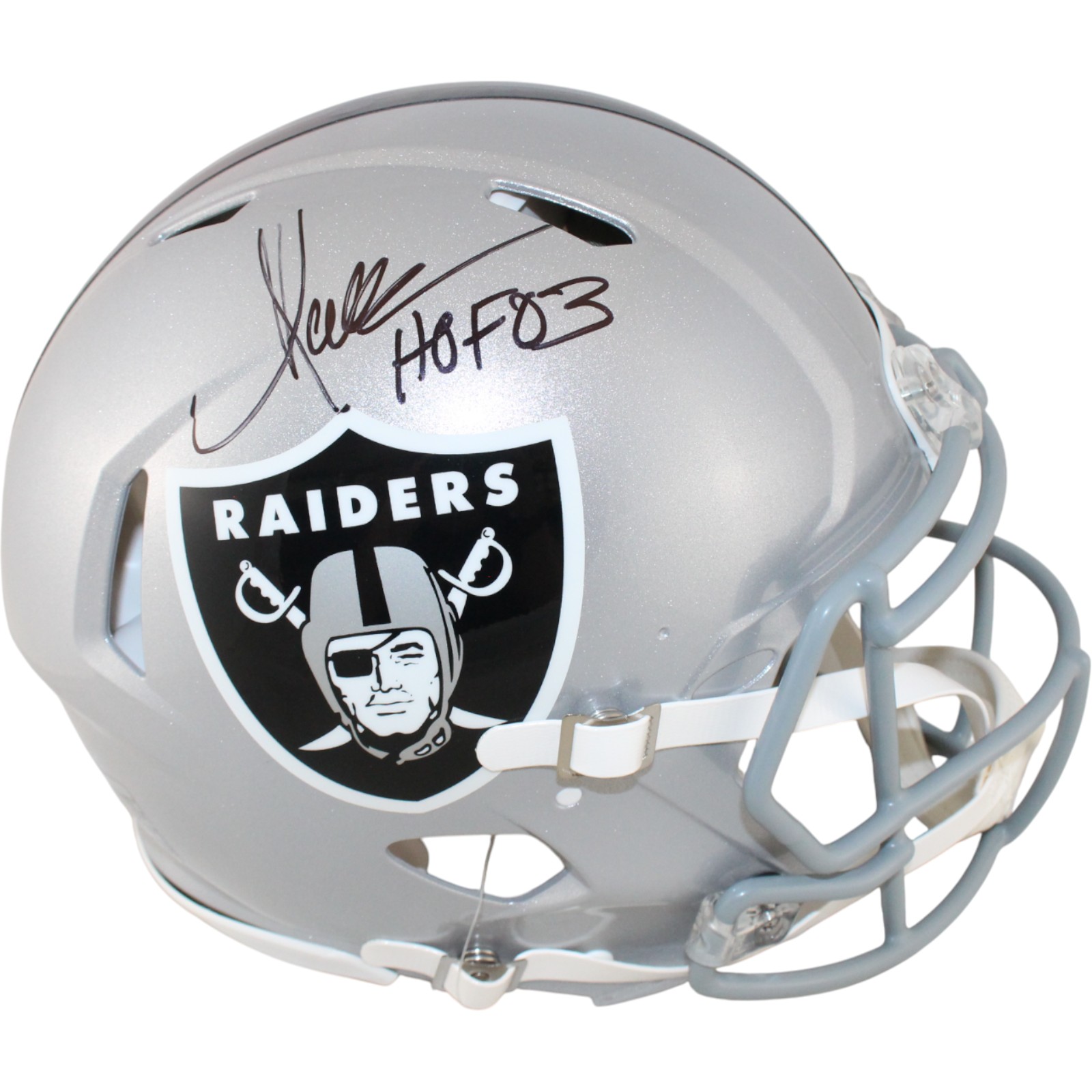 Marcus Allen Autographed Las Vegas Raiders Authentic Helmet HOF Fanatics 51885