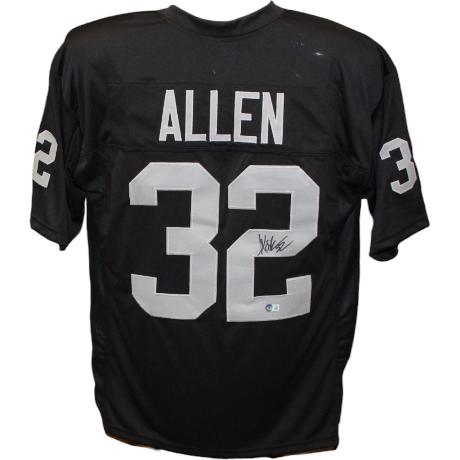 Marcus Allen Autographed/Signed Pro Style Black Jersey Beckett