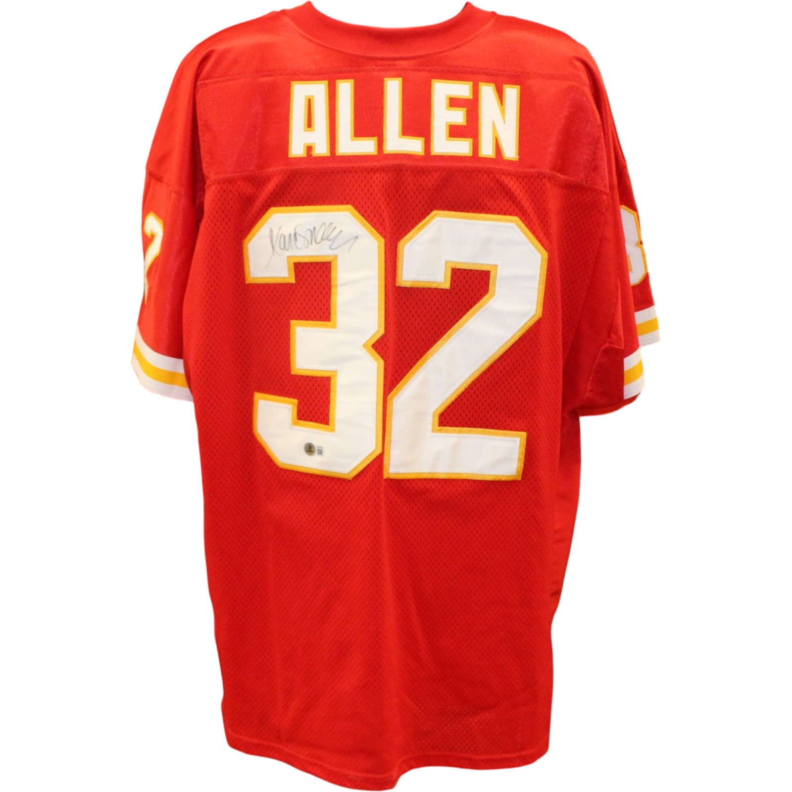 Marcus Allen Autographed Kansas City Chiefs Wilson Red sz52 Jersey Beckett 56556