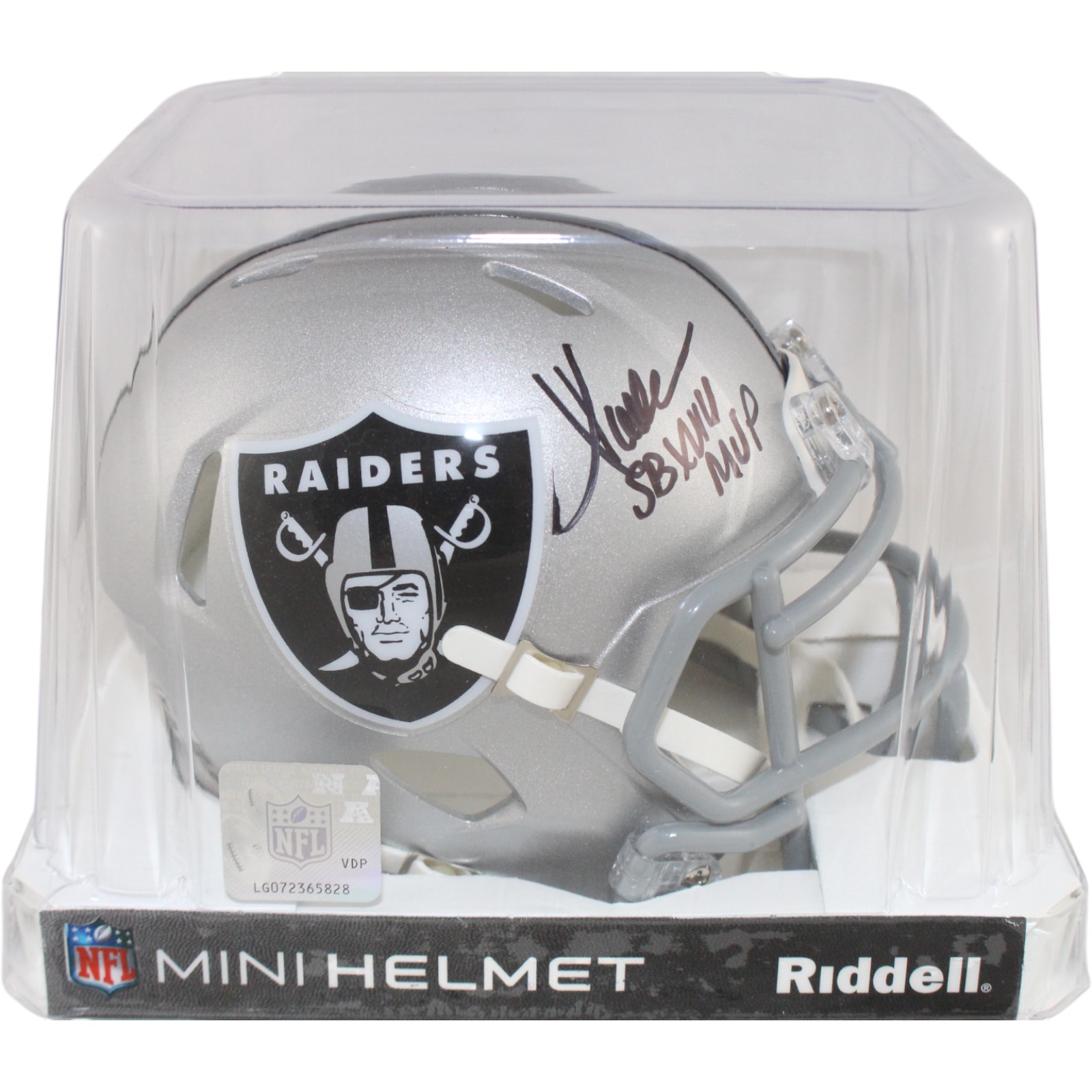 Marcus Allen Autographed Las Vegas Raiders Mini Helmet SB MVP Fanatics 51857 4 Marcus Allen Autographed Las Vegas Raiders Mini Helmet SB MVP Fanatics 51857