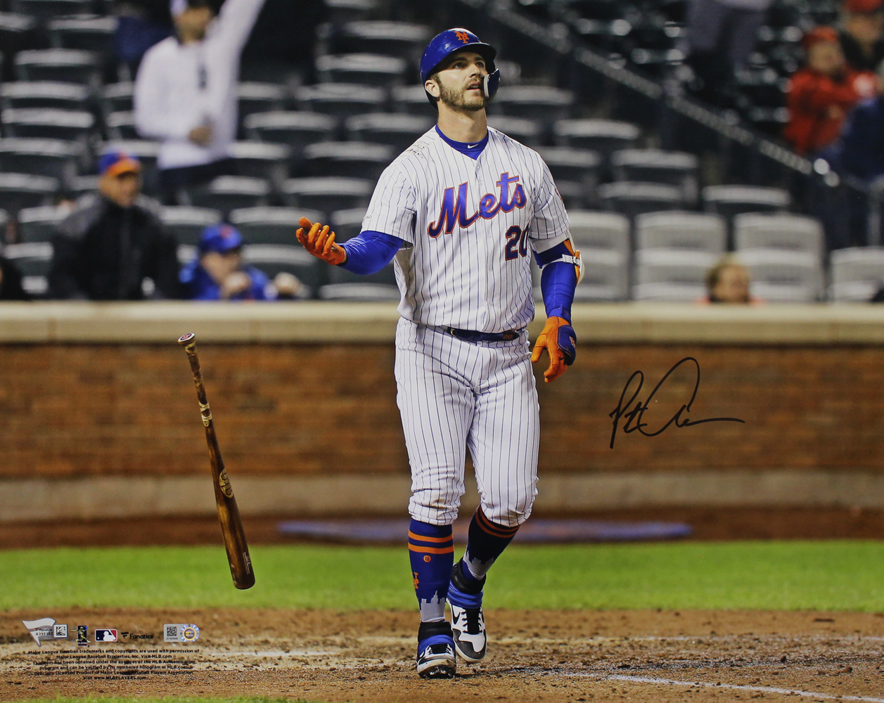 Pete Alonso Autographed New York Mets 16x20 Photo Polar Bear Fanatics