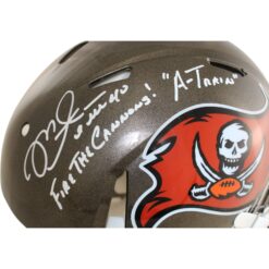 Mike Alstott Signed Tampa Bay Buccaneers Authentic Helmet 2 Insc. Beckett 54301
