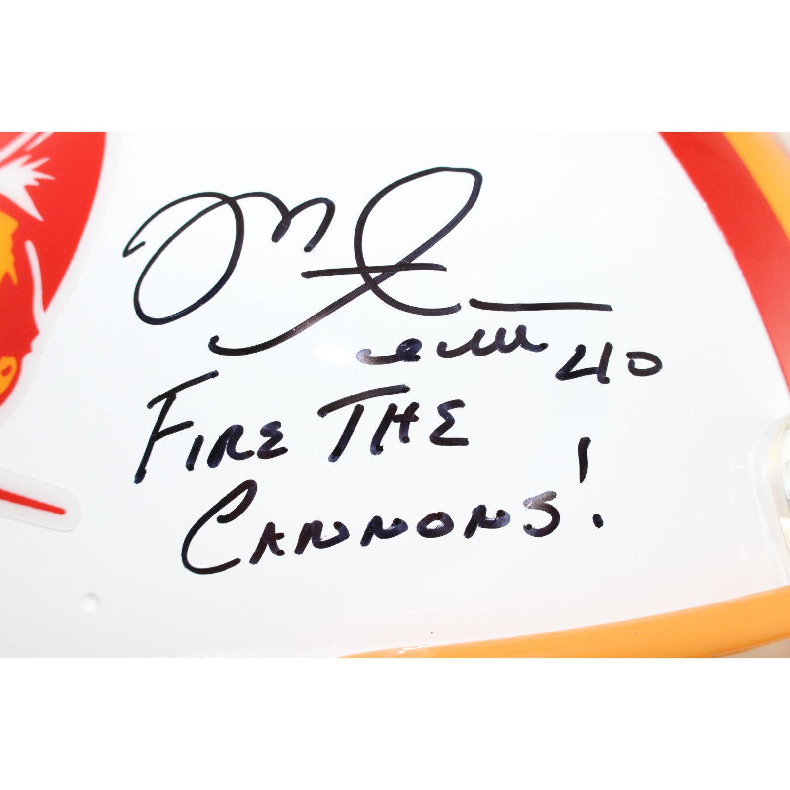 Mike Alstott Signed Tampa Bay Buccaneers Authentic TB Helmet Insc Beckett 51679 2 Mike Alstott Signed Tampa Bay Buccaneers Authentic TB Helmet Insc Beckett 51679