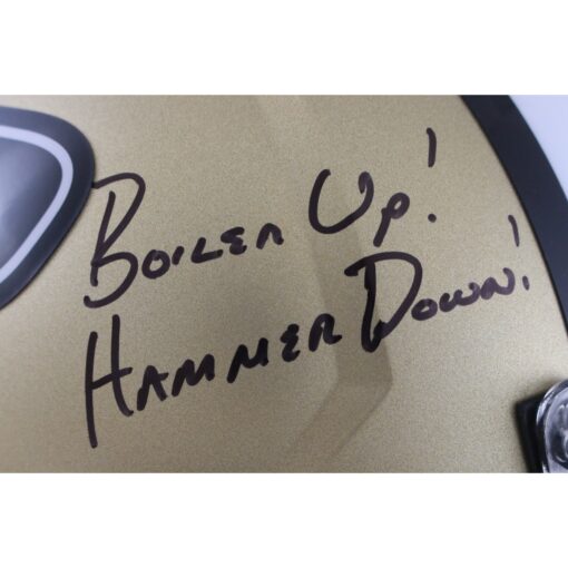 Mike Alstott Signed Purdue Boilermakers F/S Helmet Boiler Up Beckett 50171
