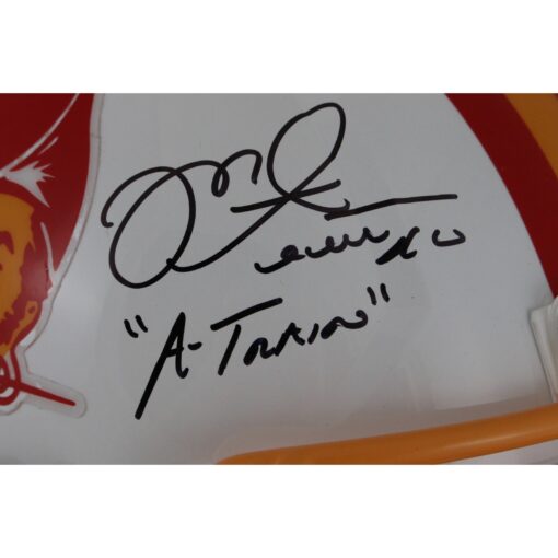 Mike Alstott Signed Tampa Bay Buccaneers F/S TB Helmet A Train Beckett 50174
