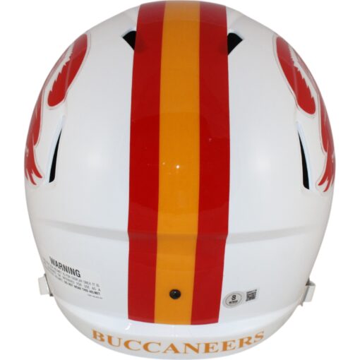 Mike Alstott Signed Tampa Bay Buccaneers F/S TB Helmet A Train Beckett 50174