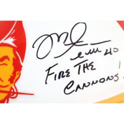 Mike Alstott Signed Tampa Bay Buccaneers F/S TB Helmet Cannons Beckett 51688