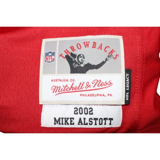 Mike Alstott Signed Tampa Bay Buccaneers Mitchell&Ness L Jersey Insc. BAS 49096