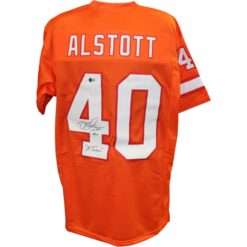 Mike Alstott Autographed Pro Style Size XL Orange TB Jersey Atrain Beckett 54623