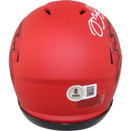 Mike Alstott Autographed Tampa Bay Buccaneers Rave Mini Helmet Beckett 50204