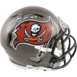 Mike Alstott Signed Tampa Bay Buccaneers TB Mini Helmet Beckett Witness 39818
