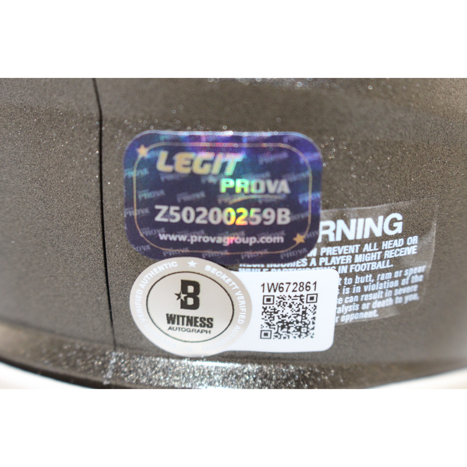 Mike Alstott Signed Tampa Bay Buccaneers TB Mini Helmet Beckett Witness 39818 4 Mike Alstott Signed Tampa Bay Buccaneers TB Mini Helmet Beckett Witness 39818