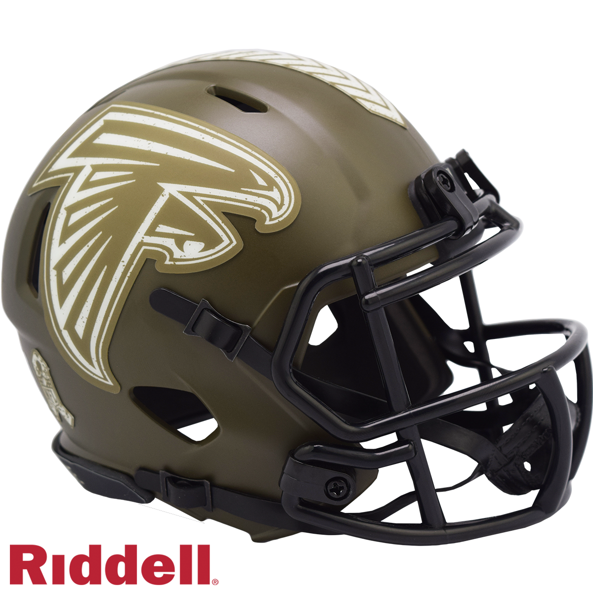 Atlanta Falcons Riddell New In Box 2022 Salute to Service Mini Helmet 35114