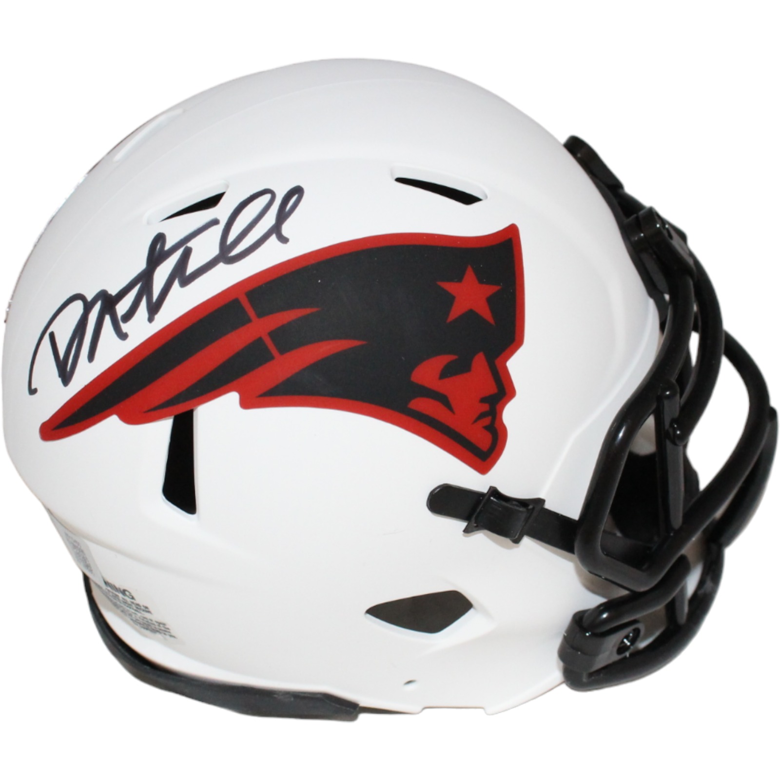 Danny Amendola Signed New England Patriots Lunar Mini Helmet Beckett