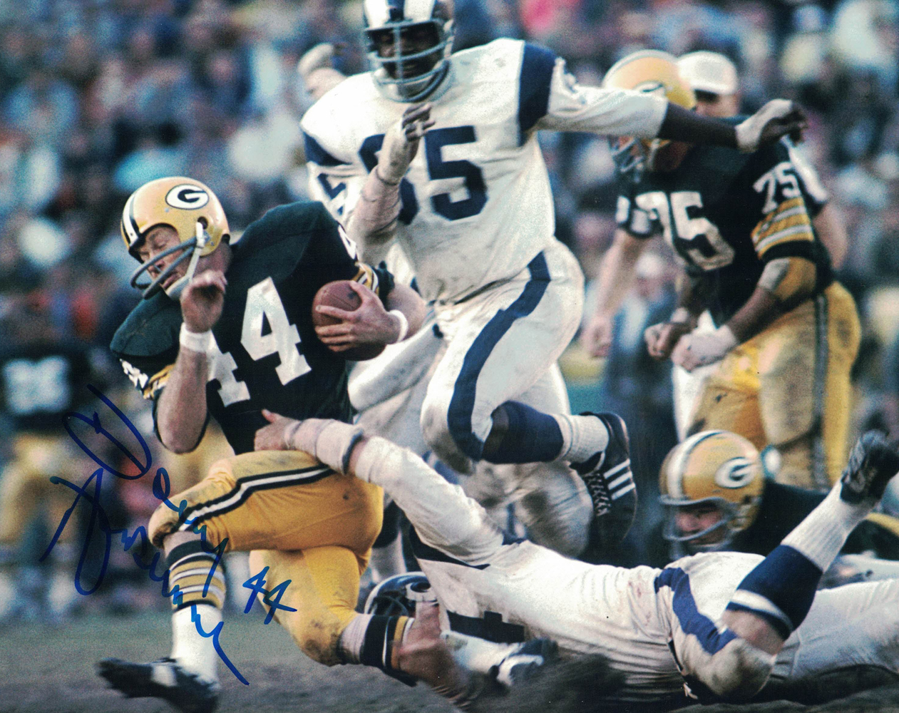Donny Anderson Autographed/Signed Green Bay Packers 8x10 Photo 30173