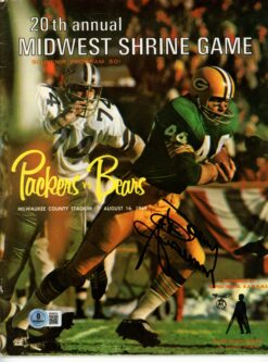 Donny Anderson Autographed/Signed Green Bay Packers Magazine Beckett 56097