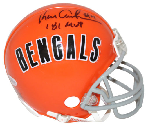 Ken Anderson Autographed Cincinnati Bengals TB Mini Helmet MVP BAS 27155