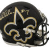 Morten Anderson Autographed New Orleans Saints AMP Mini Helmet BAS 26815