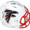 Morten Anderson Signed Atlanta Falcons Flat White Mini Helmet HOF BAS 26813
